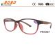 Fashionable unisxe reading glasses, made of plastic, Power rang : 1.00 to 4.00D
