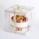 Transparent Custom Luxury Clear Tall Wedding Food Handmade OEM Square Plastic Cake Box