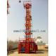 Small 2T Material Hoist Double Cages Lifting Elevator 24m Height Price