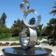 Stainless Steel Abstract Art Fountain Sculpture Metal Garden Sculptures Statues Anti Corrosion