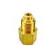 Customized Precision CNC Machined Brass Solution Bleeding Nipple with /-0.05mm Tolerance