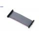 Gray 2 * 07 Ways Flat Ribbon Cable Assembly With 1.27mm Rectangular Connector