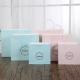Light Blue / Pink Personalized Paper Gift Bags 150gsm White Kraft Paper Material