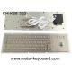 Metal Panel Mount Industrial Computer Keyboard Laser Trackball Mouse Type