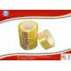 Yellowish transparent Easy Tear 12mm BOPP Stationery Tape For Art School Student