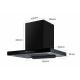 Low Noise Electric T Shape Chimney Hood Wall Mounted Stainless Steel Filter Black Color