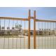 2100mm x 2400mm  Temporary Fence Panels OD 32 pipes x 2.00mm mesh opening 60mm x 150mm for sale