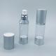 Silver transparent PP airless lotion pump bottle cosmetic packaging lotion essence