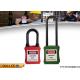 ABS Lock Body with 76mm Long Nylon Shackle Safety Lockout Padlocks
