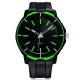 Mens Silicone Digital Watch 30 Meters Waterproof Acrylic Mirror 195mm