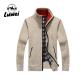Full Zip Male Cardigan Clothing Zip Up Thicken Utility Knit Large Size Men Men's Sweaters Jackets with Pocket