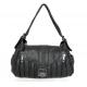 Women Style Dark Gray Leather Handcrafted Shoulder Bag Handbag #2216