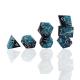 Blue Black Resin Material Dice Set Dragon And Dungeon Polyhedral