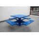 Metal Outdoor Picnic Tables For Playground Street Amusement Park