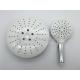 ABS plastic material round shape chrome plating shower head hand shower top shower rain shower set