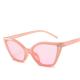Women'S Triangle Shape BSCI Small Frame Cat Eye Sunglasses 147MM