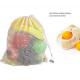 ISO9003 Reusable Fruit And Veg Bags , SMETA Biodegradable Cotton Mesh Grocery Bags