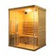 Luxurious Solid Wood Hemlock 3 Person Traditional Home Sauna Room 3000W