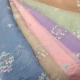 OEM 130cm Garment Embroidered Sequin Lace Fabric Polyester Chiffon Material