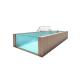 Designer Shipping Container Pools Acrylic Swimming Pool With Transparent Design
