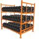 Adjustable Heavy Foldable Steel Stacking Pallet Detachable Metal Storage Tyre Rack