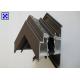 India Style Thermal Break Aluminum Window Profile Brown Powder Coated