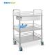 3 Layer Hospital Stainless Steel  Medical Instrument Trolley