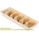 Compostable Food Containers, Rectangle Wooden Bento Boxes - Long Flare, Grease Resistant, Natural Poplar