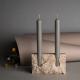 Christmas Home Decor Candle Holder Natural Stone Decorating Travertine Marble Holder