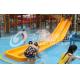 Customized 3 Riders Kids' Water Slides Aqua Park Equipment , Pink / Orange /