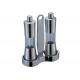 Stainless Steel Salt And Pepper Shaker And Mill , Commercial Buffet Supplies 2 Pieces Flavour Bottles Set With Handle