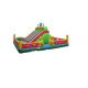 Cartoon Funny Inflatable Fun City Jumping Bouncy Playground 14 * 7m Customized