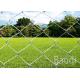 Carbon Steel Galvanized Chain Link Mesh Fence Diamond Pattern With Metal Round Post