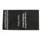 high density garment end fold custom woven label with iron on backing