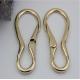 Handbag fitting length 90 mm light gold color zinc plated snap hook with good quality