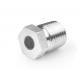 Stainless steel plug fusible fittings pipe plug tube adapter with eutectic alloy fittings