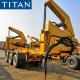 TITAN 37/45 tons side lifter lift crane container loading trailer