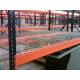 Teardrop Upright Heavy Duty Pallet Racks Corrosion Protection With Wire Decking