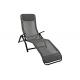 Textilene Reclining Foldable Sun Lounger With Pillow Rust Resistant