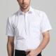 Slim Fit Custom Made Dress Shirts Plain White Classic Cut Adjustable Cuff Sgs Certification