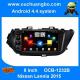 Ouchuangbo big sceen audio gps stereo for Nissan Lannia 2015 with 1.6GHz capacitance sceen android 4.4 BT USB