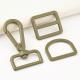 1 Bag Buckle Metal Slide Buckle 1 Inch Metal Ring D Shape Loop 25mm Snap Hook for Handbag