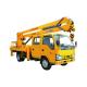 ISUZU 10 m - 24m High Altitude Operation Truck 4X2 For Maintenance / Installatio
