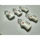 White TSA 338 Travel Smart Luggage Locks ABS Material 34.2g Logo Printed For Security