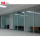 Fixed Soundproof Movable Walls Galvanized Aluminum Frame Glass Panel Partition
