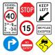 2021 High Visilibility Warning Aluminum Road Sign with Customized Board