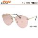 New colorful fashion sunglasses,made of metal with plastic tip,suitable for women