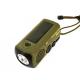 550mAh Solar Powered Flashlight USB Charging Hand Crank Flashlight Outdoor Survival Emergency Radio Flashlight