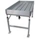 4x12ft 5x10ft Grey Greenhouse Rolling Benches Hot Dipped Galvanized Finish Leg