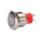 22mm Ip67 Push Button Switch Ring Led Illuminated High Current Self Reset Lock Steel
